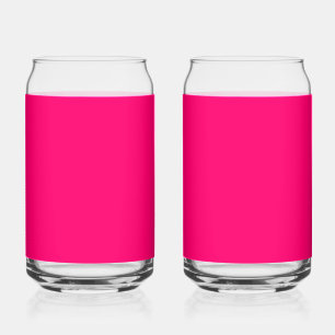Neon Pink Custom Trinkbehälter Set - Kann-Glassche Dosenglas