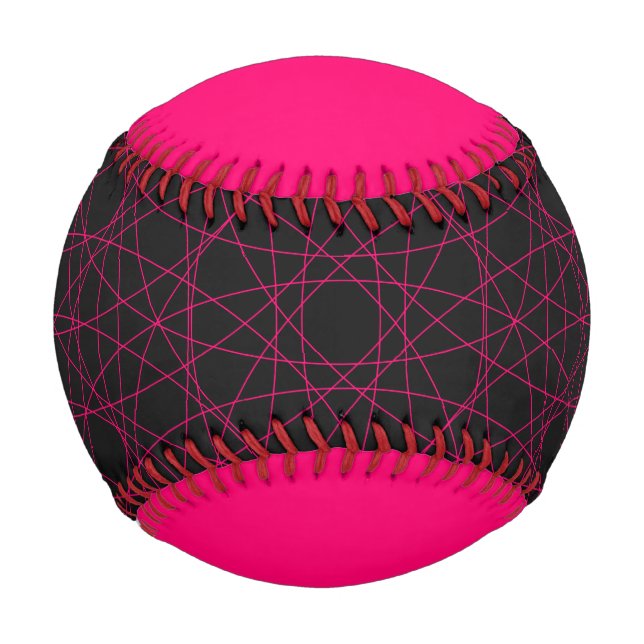 Neon Pink Edge Baseball - Anpassbar (Vorderseite)