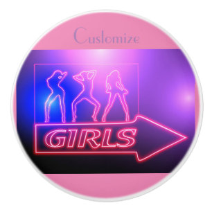 Neon Pink Girls signieren Thunder_Cove Keramikknauf