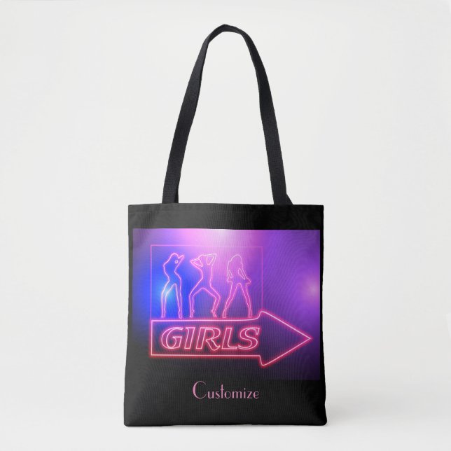 Neon Pink Girls signieren Thunder_Cove Tasche (Vorderseite)