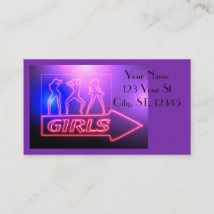 Neon Pink Girls signieren Thunder_Cove  Visitenkarte