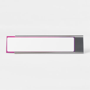 Neon Pink Gradient Schreibtisch Namensplatte - ind Schreibtischnamensplakette