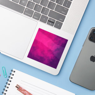 Neon Pink Gradient Vinyl Sticker - individuell ein