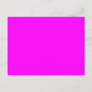 Neon pink hex code FF00FF Postkarte