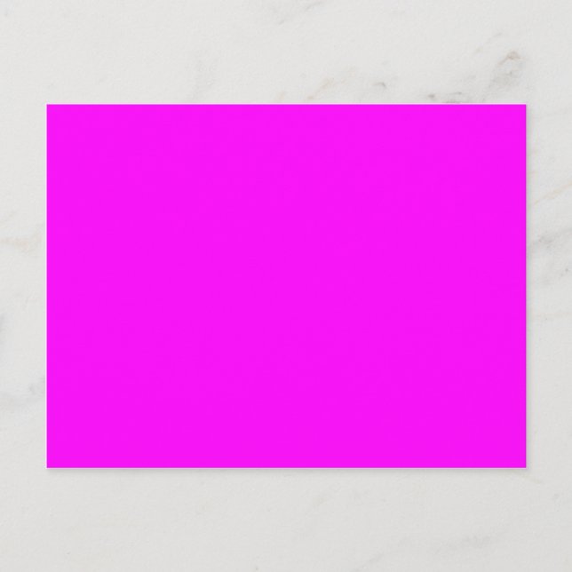 Neon pink hex code FF00FF Postkarte (Vorderseite)