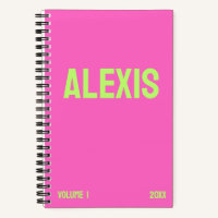 Neon Pink Jahr & Volume Journal