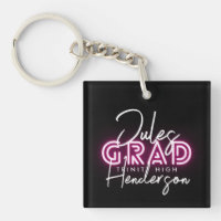 Neon Pink Lights Class High School Abschluss