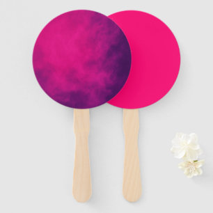Neon Pink & Lila Rauch Handfan Set - Anpassen Fächer