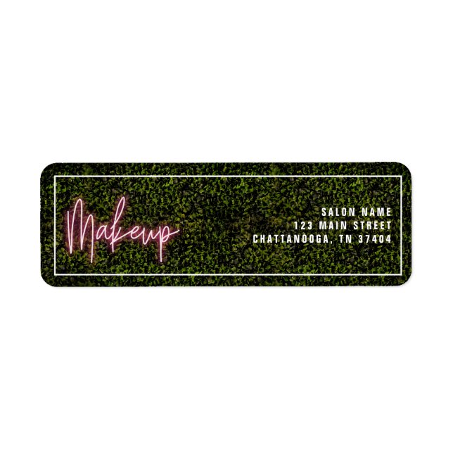 Neon Pink Makeup Artist Cosmetologe Beruflich (Vorne)