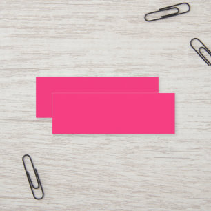 Neon Pink Mini Business Card Visitenkarte