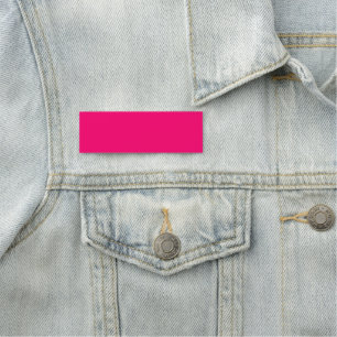 Neon Pink Name Tag - Angepasstes und feines ID-Abz Namensschild