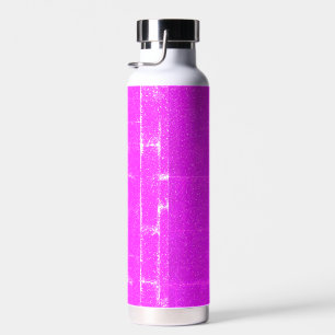 Neon Pink Noise Textur Wasser Flasche
