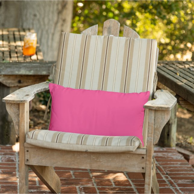 Neon Pink Outdoor Lumbar Kissen (Stuhl )