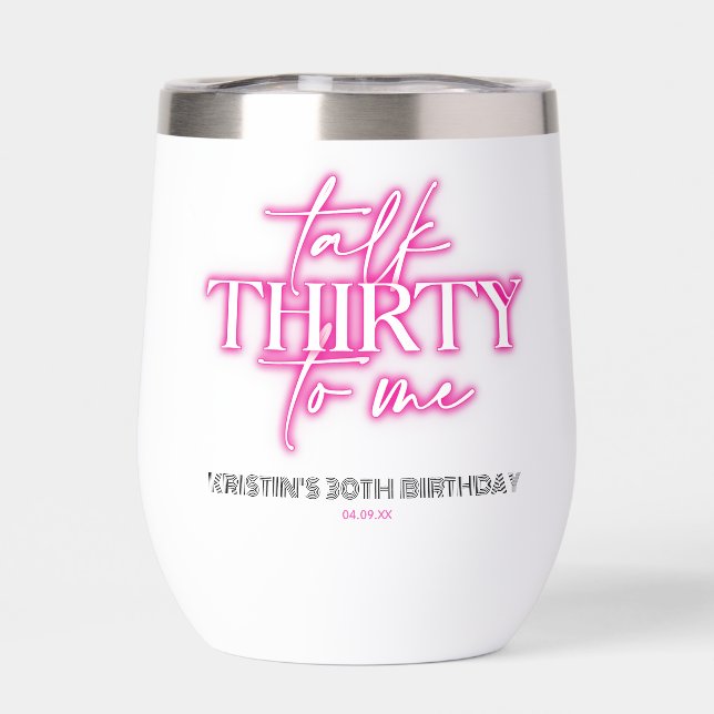 Neon Pink Parlez trente à moi 30e anniversaire (Arrière)
