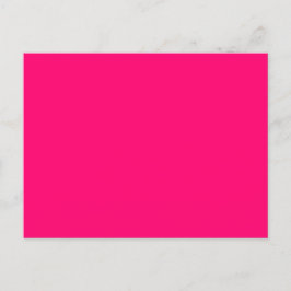 Neon Pink Postcard - Custom & Bulk Orders Postkarte