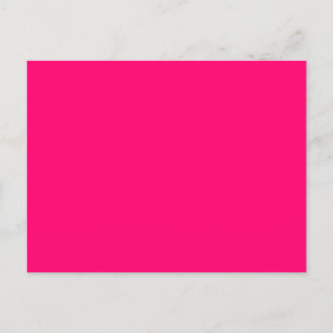 Neon Pink Postcard - Custom & Bulk Orders Postkarte