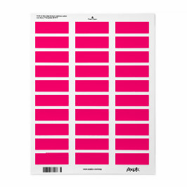 Neon Pink Rücksendeadressen-Aufkleber - Custom & B