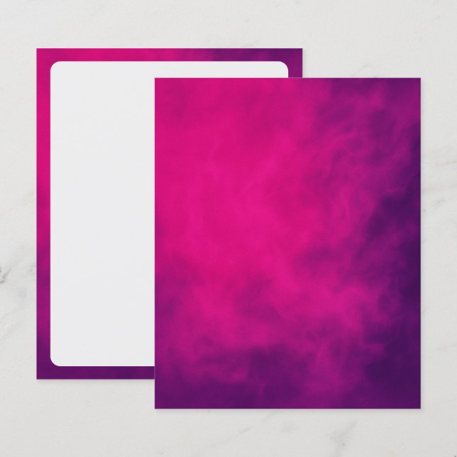 Neon Pink Smoke Event Paper Sheet - Anpassbar (Vorne/Hinten)