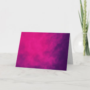 Neon Pink Smoke Faltenkarte - Anpassen Karte