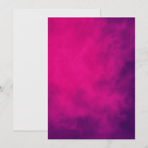 Neon Pink Smoke Flat Announcement Card - Anpassen Ankündigung