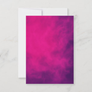 Neon Pink Smoke Response Card - Anpassbar RSVP Karte