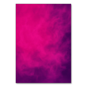 Neon Pink Smoke Tischkarte – Anpassbar Tischnummer