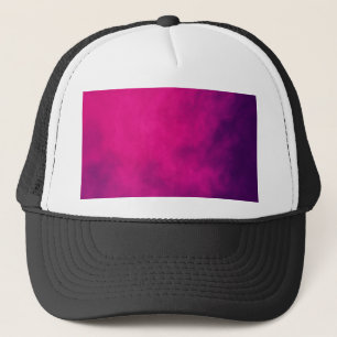 Neon Pink Smoke Trucker Hat - Anpassbar Truckerkappe