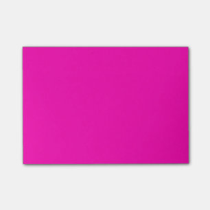 Neon Pink Solid Color Anpassen Post-it Klebezettel
