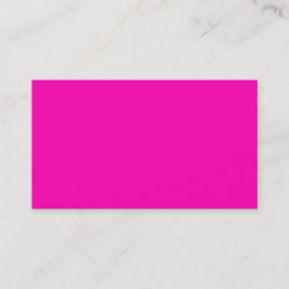 Neon Pink Solid Color Anpassen Visitenkarte