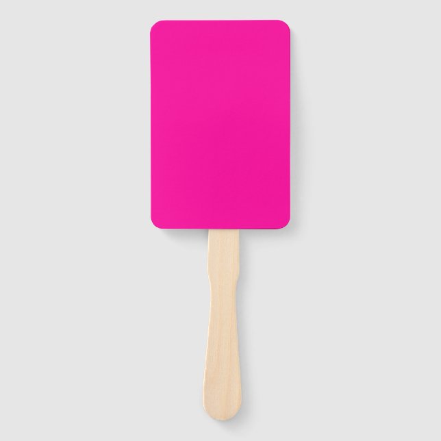 Neon Pink Solid Color Fächer (Vorderseite)