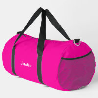 Neon Pink Solid Color Individuelle Name
