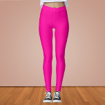 Neon Pink Solid Color Leggings<br><div class="desc">Neon Pink Solid Color</div>