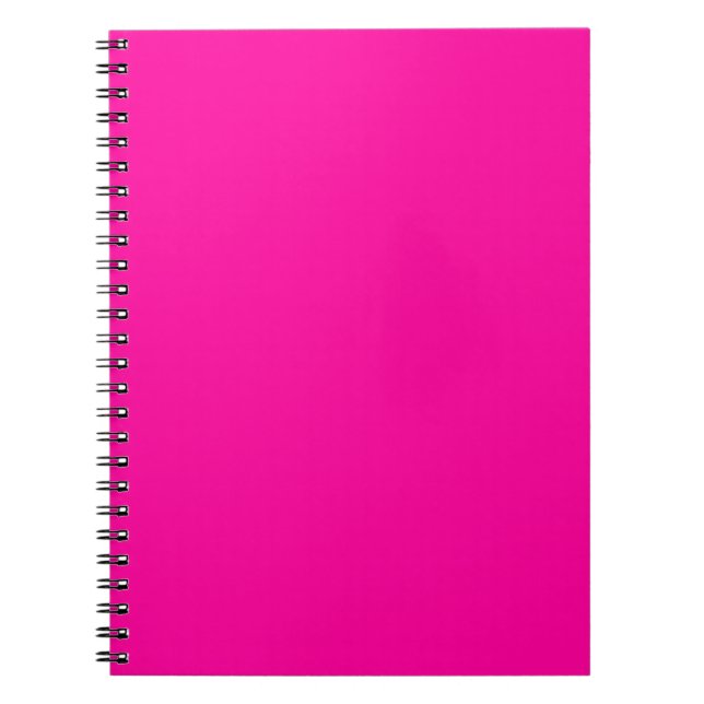 Neon Pink Solid Color Notizblock (Vorderseite)
