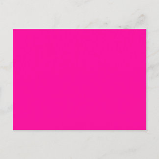 Neon Pink Solid Color Postkarte