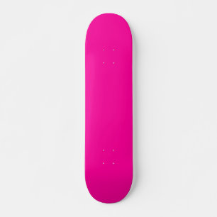 Neon Pink Solid Color Skateboard