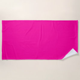 Neon Pink Solid Color Strandtuch