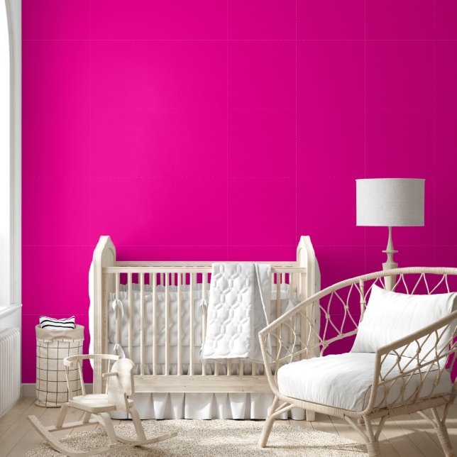 Neon Pink Solid Color Tapete (Kinder)