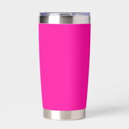 Neon Pink Solid Color Thermobecher