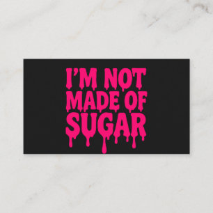 Neon Pink Tropfen Quote Card (Schwarz) - Anpassbar Visitenkarte