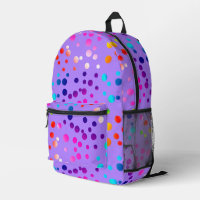 Neon Polka Dots auf Lila