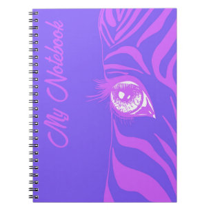 Neon Pop Art Zebramuster Glamour Notizblock