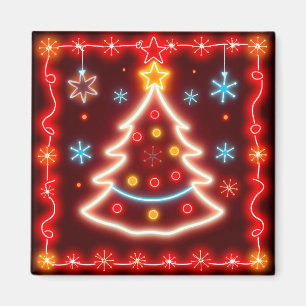 Neon Popular Christmas Holiday Collection Magnet