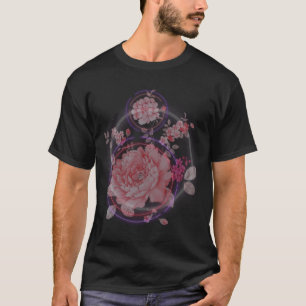 Neon-Postkarten Neon-Druck Blumen T-Shirt