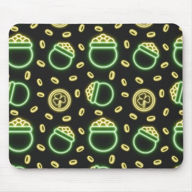 Neon Pot Of Luck Mousepad (Vorne)