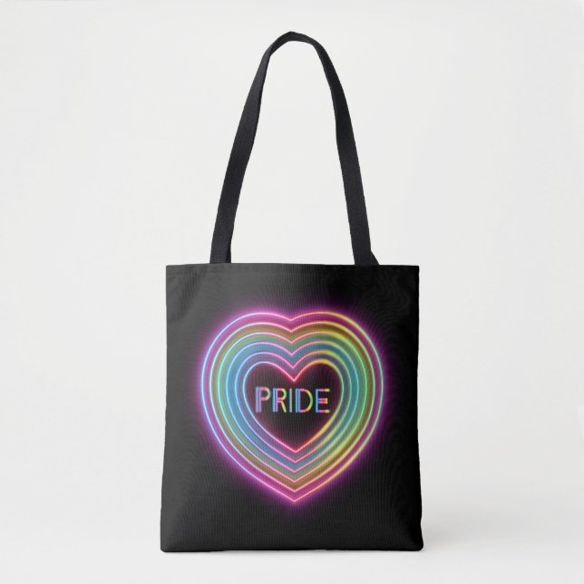 Neon Pride Heart Tasche (Vorderseite)