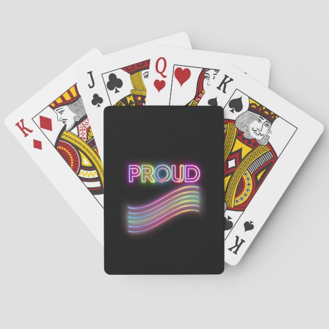 Neon Proud Spielkarten (Rückseite)