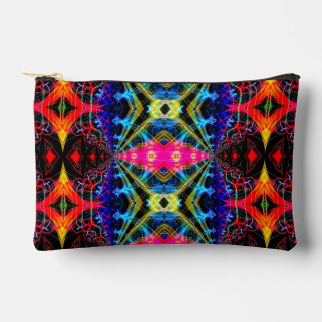 Neon Psychedelic Accessory Bag Zubehörtasche (Vorderseite)