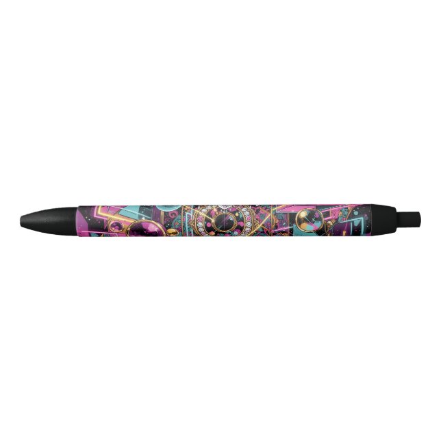 Neon Psychedelic Luxury Lounge Art Kugelschreiber (Vorderseite)