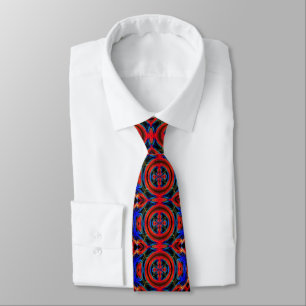 Neon Psychedelic Neck Tie Krawatte
