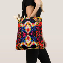 Neon Psychedelic Tote Bag Tasche
